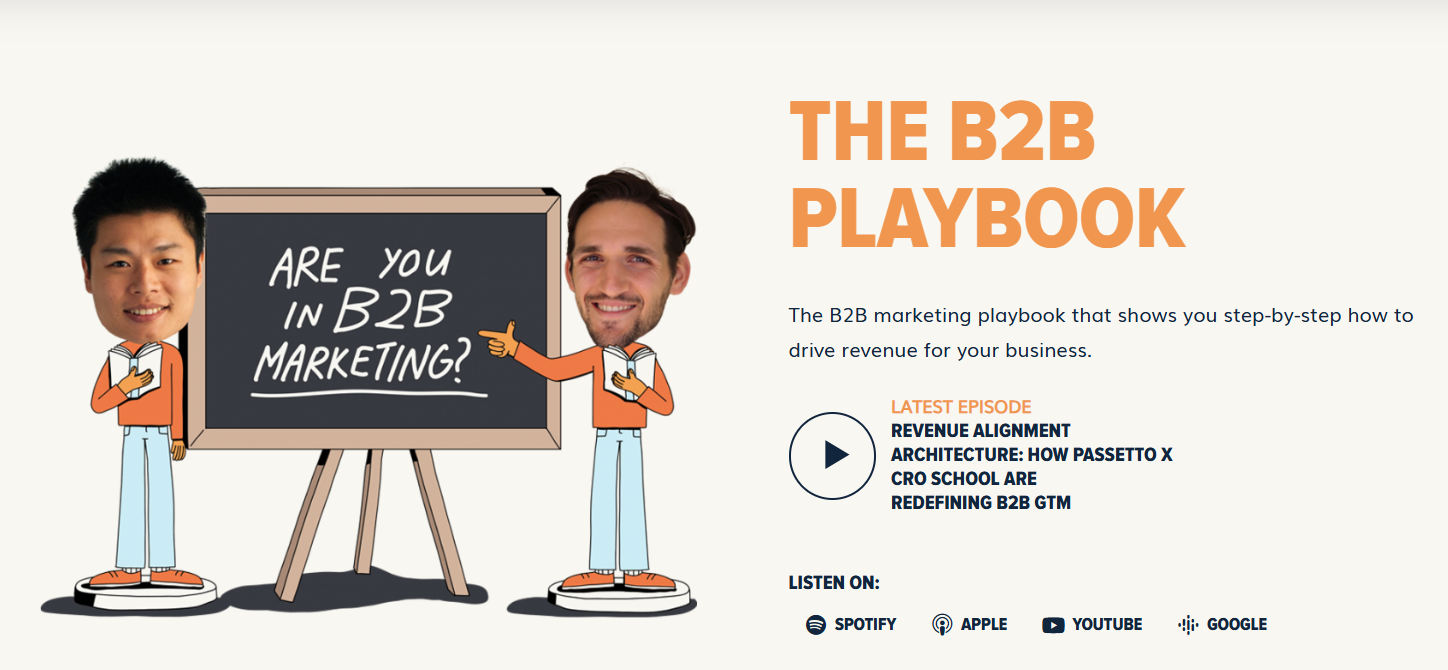 The ultimate demand generation course (The B2B Playbook landing page)