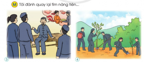 BÀI 14: ANH EM MỘT NHÀCHIA SẺCâu 1: Mỗi tấm ảnh dưới đây thể hiện hoạt động hoặc trang phục của một dân tộc ở Việt Nam. Hãy nói điều em thích trong mỗi tấm ảnh.Giải nhanh:Em rất ấn tượng với bức ảnh thứ 5. Người Kinh là dân tộc chính của Việt Nam và chiếm đa phần dân số của nước ta. Người phụ nữ trong tà áo dài truyền thống rất đẹp và đặc biệt. Câu 2: Kể thêm tên một số dân tộc khác ở Việt Nam mà em biết.Giải nhanh:Ba-na, Ê-đê, Thái, Tày, H Mông, Sán Chỉ,...BÀI ĐỌC 1: RỪNG GỖ QUÝĐỌC HIỂUCâu 1: Ông lão mơ thấy nàng tiên cho ông thứ gì trong chiếc hộp thứ nhất?Giải nhanh:Cột gỗ và ván gỗ.Câu 2: Qua chi tiết cột gỗ, ván gỗ nhanh chóng trôi tuột đi, câu chuyện muốn nói lên điều gì? Chọn ý đúng:a) Vội vàng sẽ không mang lại kết quả tốt.b) Cột gỗ, ván gỗ ông lão thấy chỉ là giấc mơ.c) Chỉ chặt cây có sẵn thì bao nhiêu gỗ cũng hết.Giải nhanh: c) Chỉ chặt cây có sẵn thì bao nhiêu gỗ cũng hết.Câu 3: Vì sao nàng tiên trong giấc mơ nói rằng thứ đựng trong chiếc hộp thứ hai quý hơn nhiều?Giải nhanh: Vì đó là những hạt giống để trồng thành cây gỗ.Câu 4: Câu chuyện này khuyên ta điều gì?Giải nhanh:Làm việc gì cũng cần có thời gian, quá trình, phải bỏ công sức ra gieo hạt, trồng cây thì mới mong có ngày hái quả.LUYỆN TẬPCâu 1: Dựa vào nội dung bài đọc, trả lời câu hỏi:a) Ông lão đi tìm gỗ để làm gì?b) Để có gỗ dùng lâu dài, chúng ta cần làm gì?Giải nhanh:a) Để làm nhà.b) Trồng các loài cây lấy gỗ.Câu 2: Hãy nói lời ông lão khuyên các con (hoặc dân làng) trồng cây.Giải nhanh: “Hỡi những người dân trong làng, chúng ta muốn có gỗ để làm nhà, đóng bàn, đóng ghế,... thì chúng ta cần phải kiếm hạt cây về gieo trồng. Gỗ có sẵn thì chặt nhiều sẽ hết, còn khi đã biết trồng cây, chúng ta sẽ có gỗ để sử dụng lâu dài! BÀI VIẾT 1: ÔN CHỮ VIẾT HOA: T, VCâu 1: Viết tên riêng: Trà VinhGiải nhanh:Hs tự thực hiện.Câu 2: Viết câu:Bầu ơi thương lấy bí cùngTuy rằng khác giống nhưng chung một giàn.Tục ngữGiải nhanh:Hs tự thực hiện.KỂ CHUYỆN