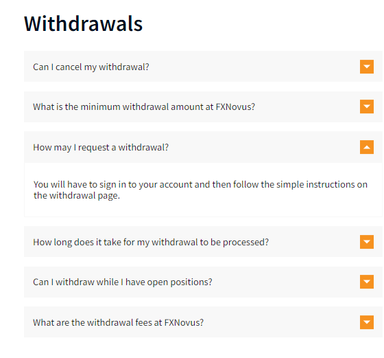 How to Withdraw form FXNovus