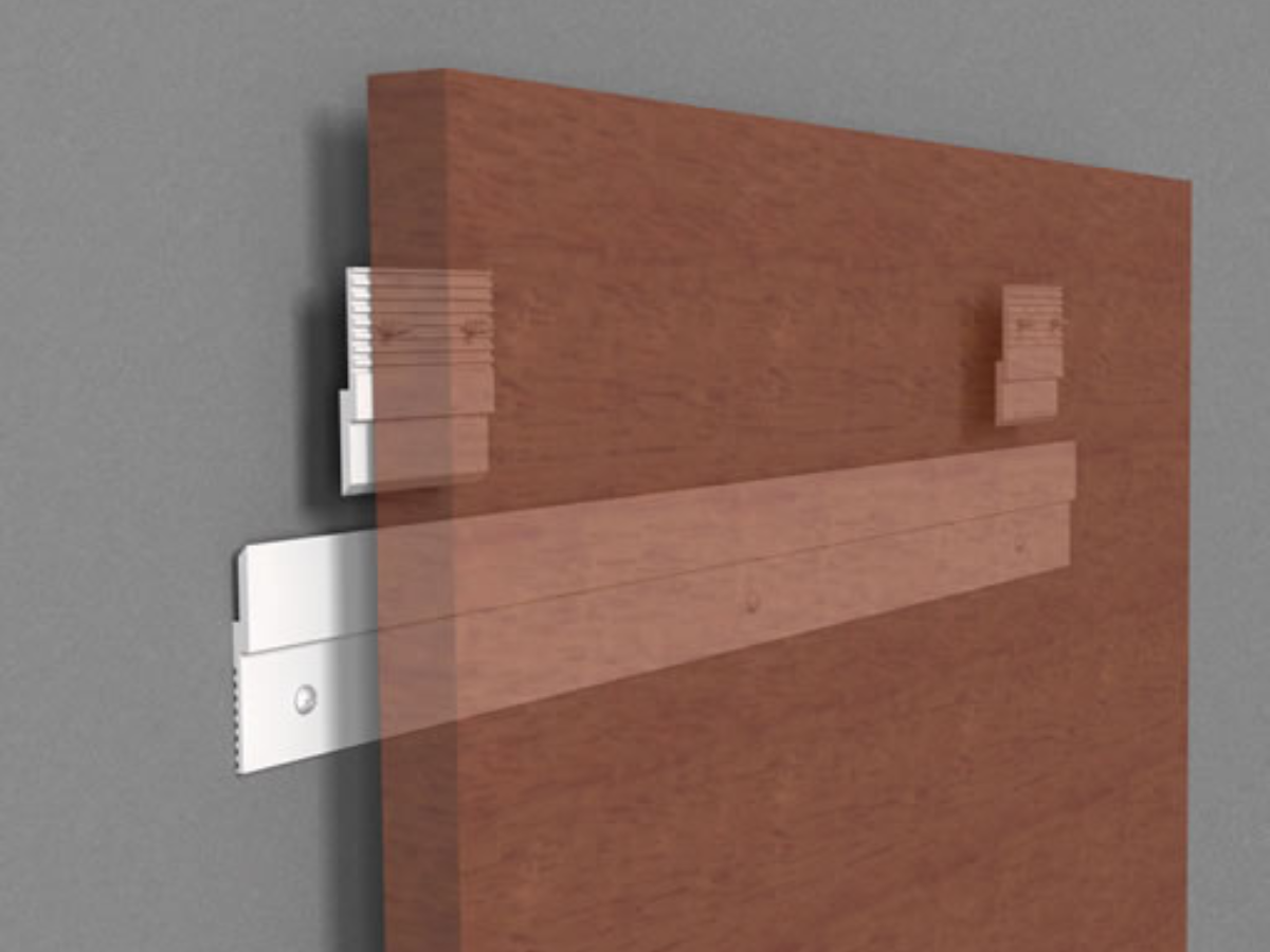 Aluminum clips securely fasten panels