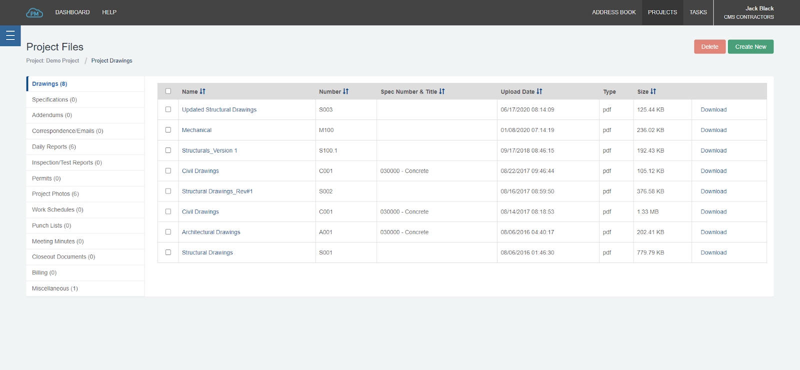 Cloud PM construction project document management software