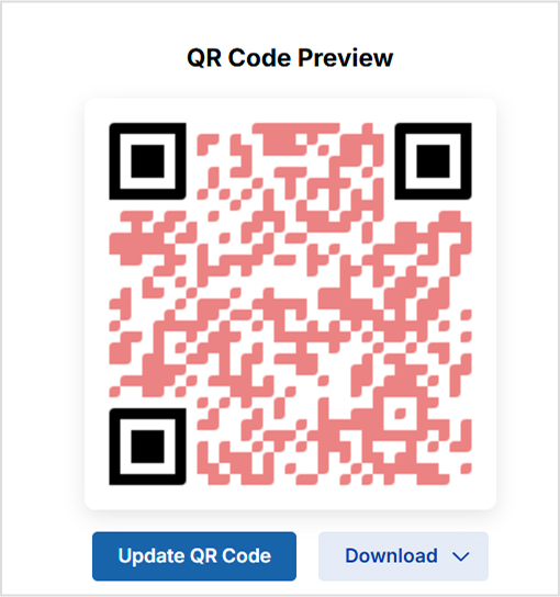 QR code preview