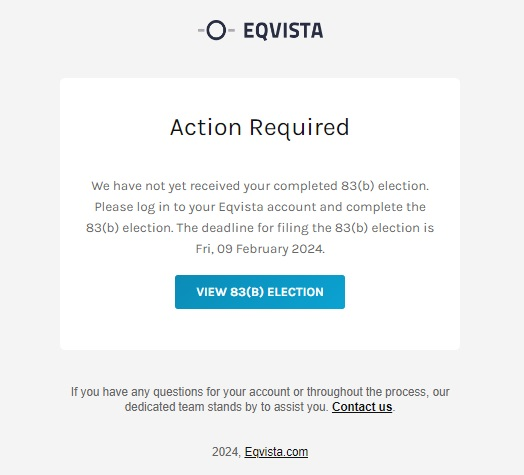Final Reminder: 83(B) Election due in 2 days