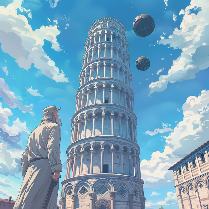 leggenda di galileo torre di pisa per bambini