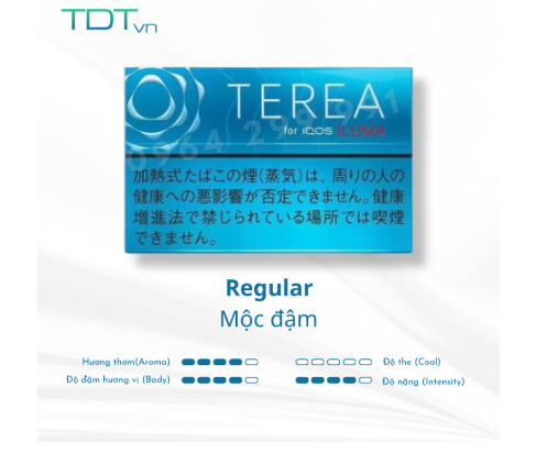 Terea Regular Nhật – Hương vị cổ điển, chuẩn mực trong từng hơi