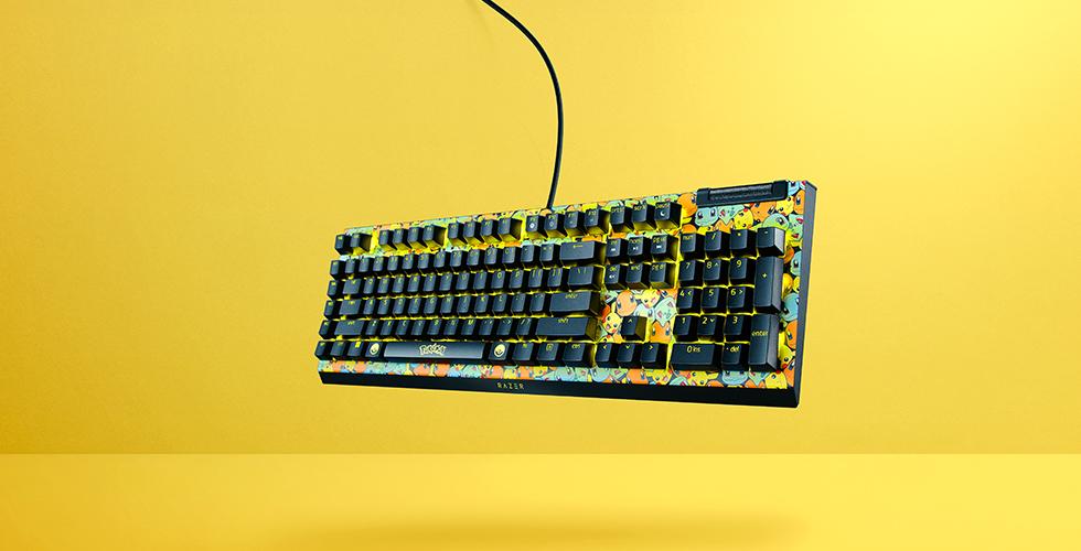 A colorful keyboard with a black cord

AI-generated content may be incorrect.