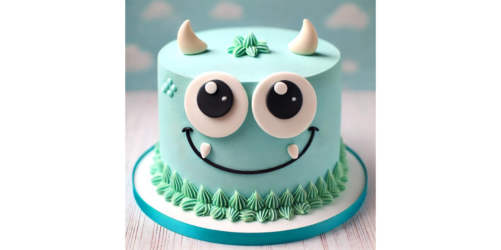 Monster Smash Cake Design