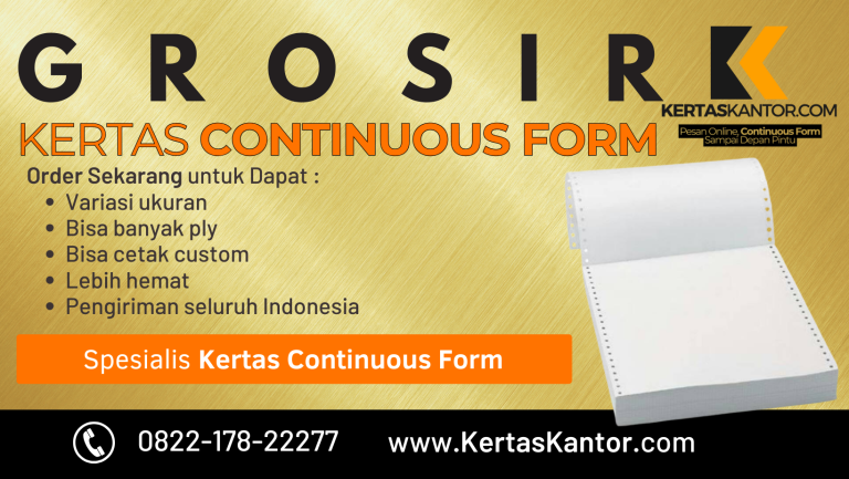 Beli Kertas Continuous Form