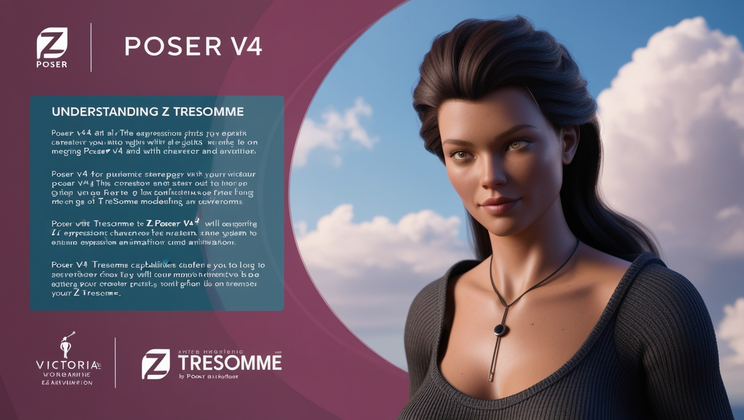 Poser V4 with Z Tresomme