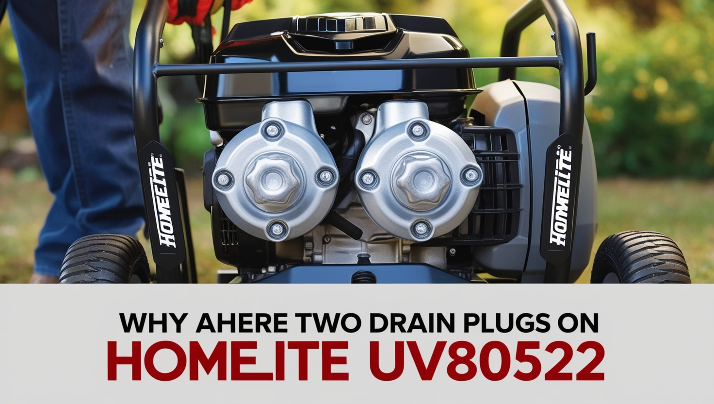 Why Are There Two Drain Plugs on Homelite UV80522