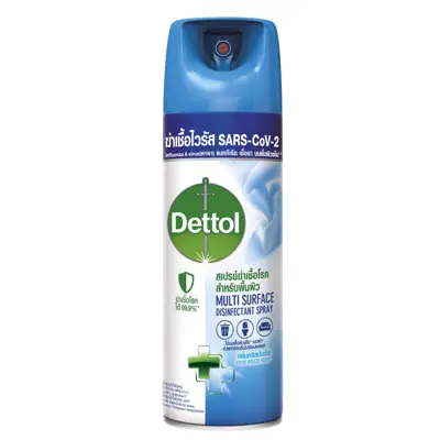 DETTOL สเปรย์ปรับอากาศ Multi Surface Disinfectant กลิ่นคริสป์บรีช ฟ้า 450 มล.