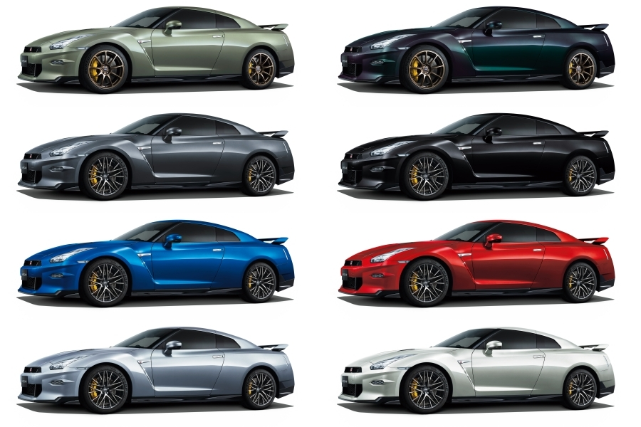 รถยนต์ Nissan GT-R Model 2025 มีทั้งหมด 8 สี