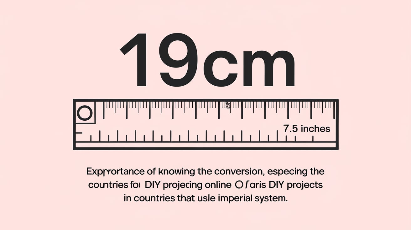 19cm in Inches