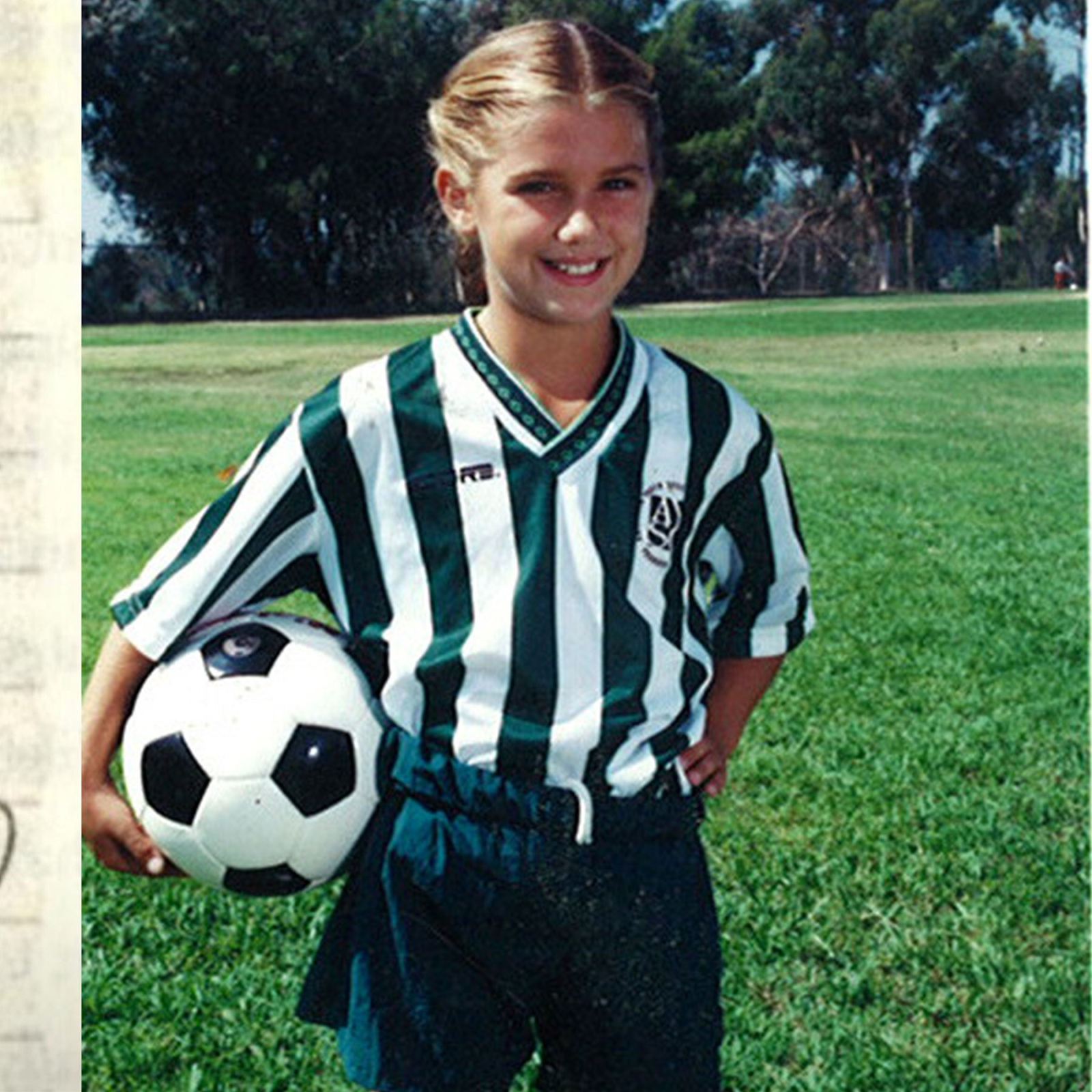 Young Alex Morgan as a child