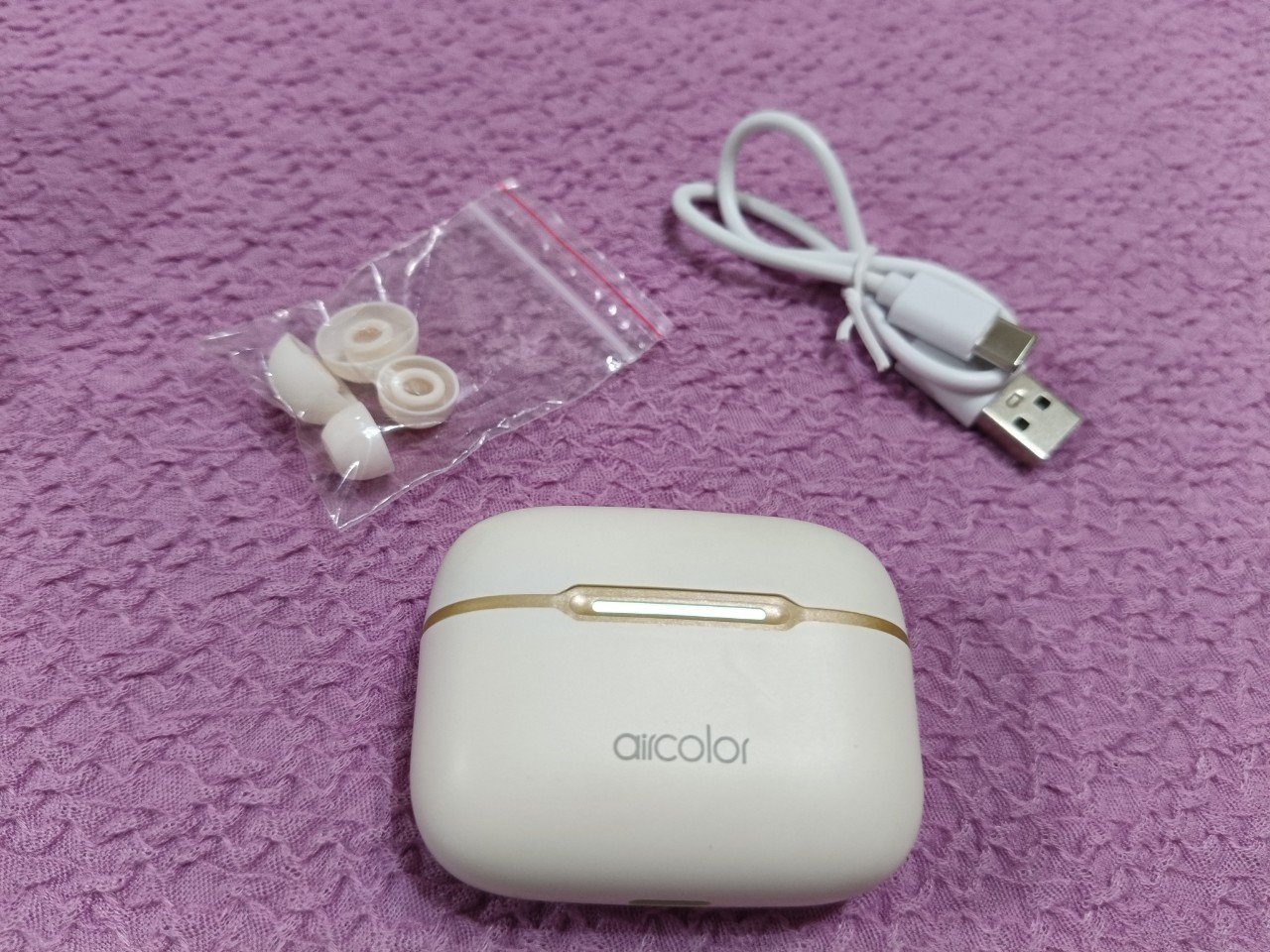 aircolor 杏奶色美型耳機 【Pure Air ANC