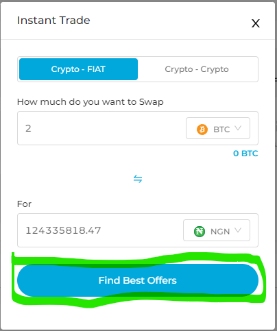 How to swap BTC on TransferXO