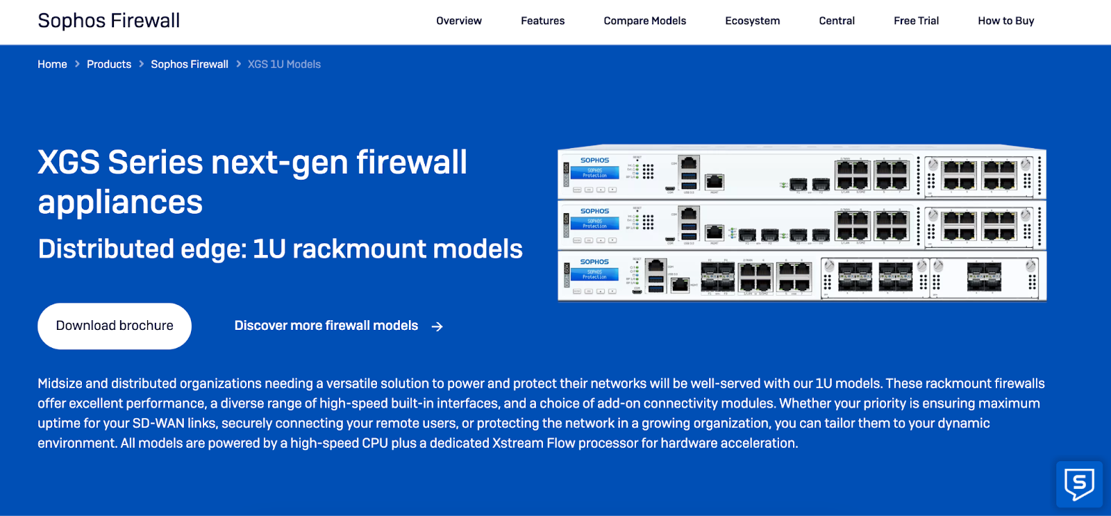 Screenshot of Sophos XGS 4500 - Best firewall appliance for MSPs.