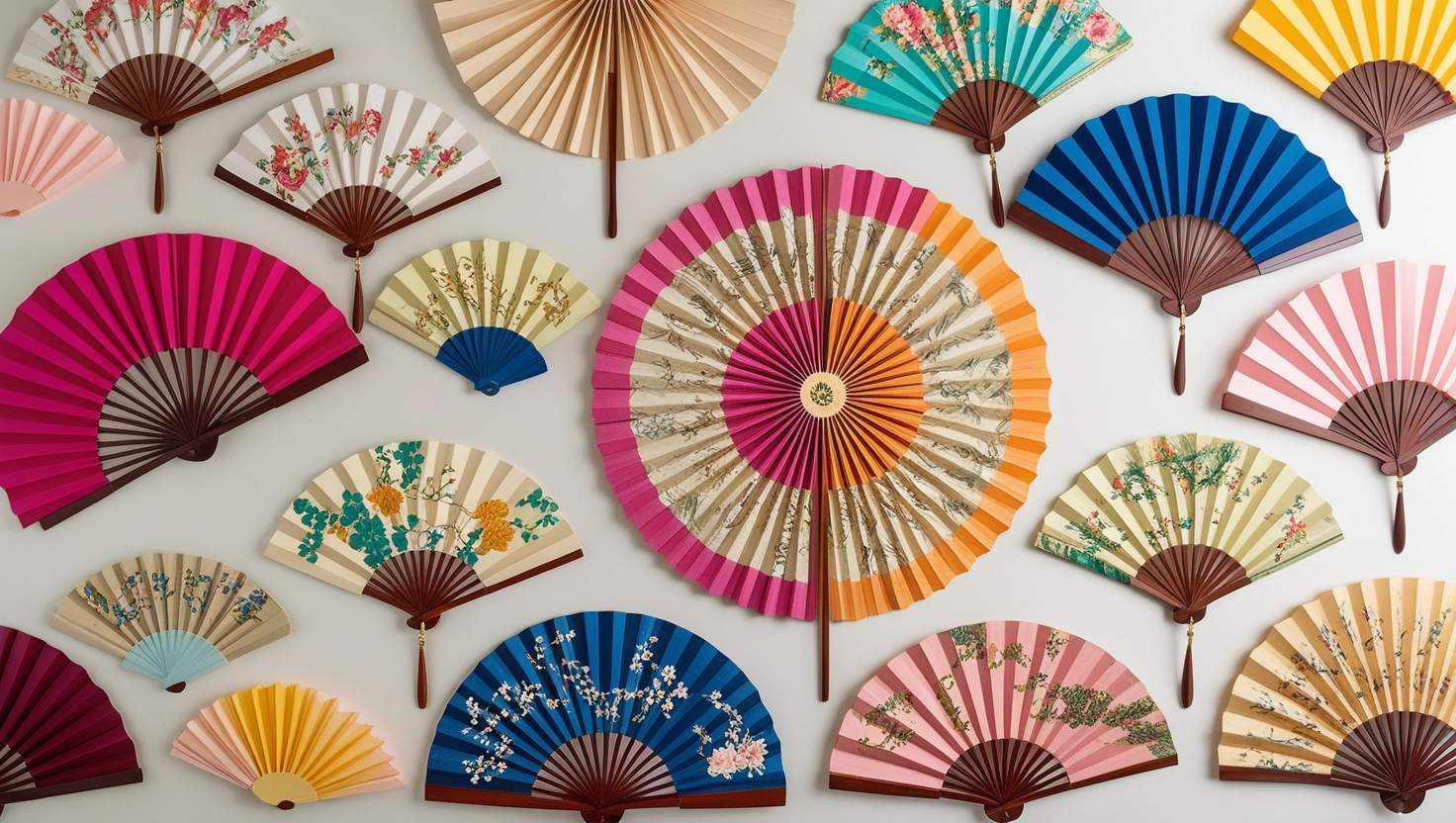 Chinoiserie Paper Fans