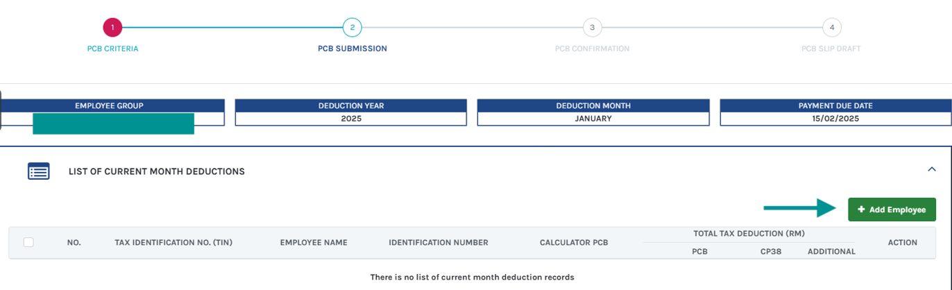 Screencap cap of e-CP39 submission page and PCB submission fields