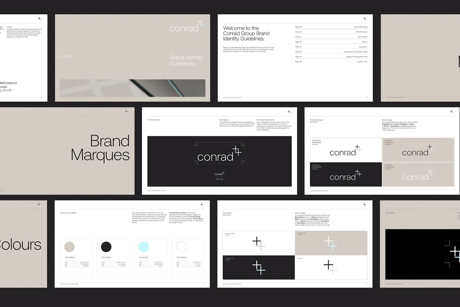 Image from the Branding: A Case Study of Conrad Group's Transformation article on Abduzeedo