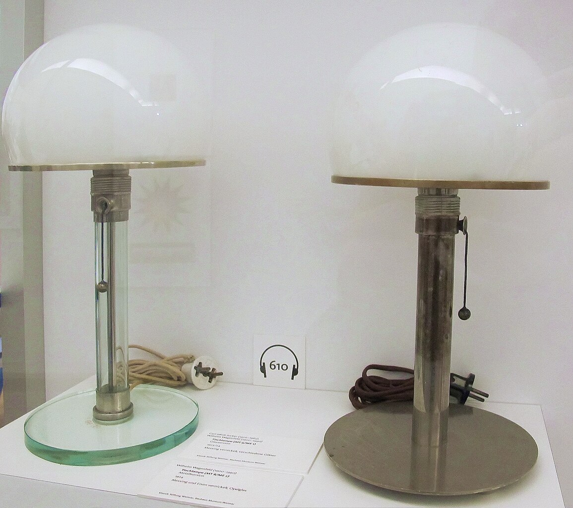 Bauhaus task lamps designed by Carl Jakob