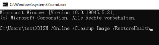 DISM /Online /Cleanup-Image /RestoreHealth