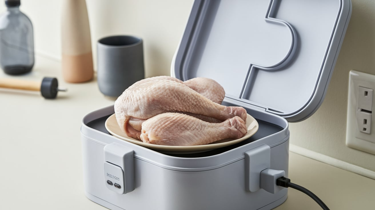 Electric lunch box 100W do they cook raw chickenvvvvvvvvv