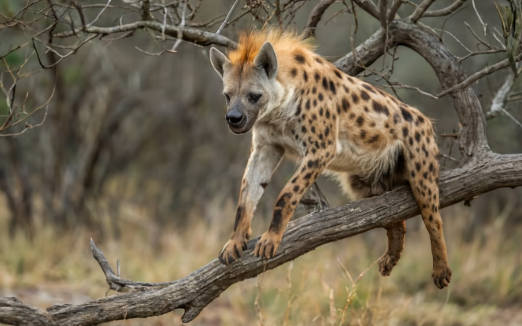 Hanging Hyena