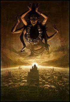 7 Indian Horror ideas | hindu art, kali goddess, goddess art