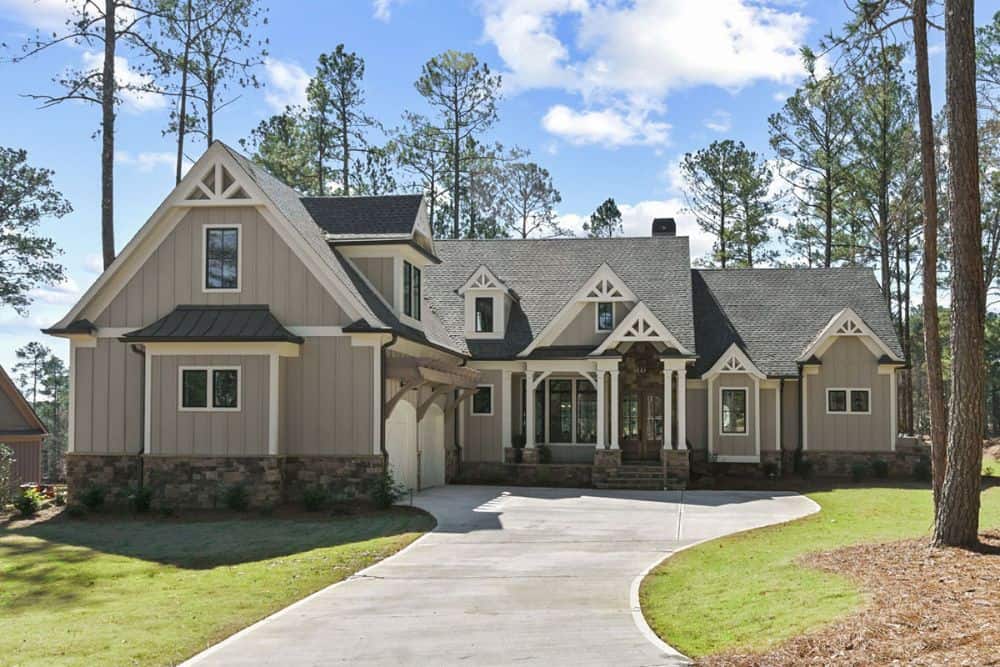 Two-Story 4-Bedroom Country Craftsman Home with Optional Bonus Above Garage