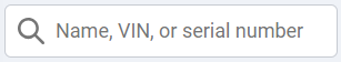 Search bar on Vehicles and Assets page in MyGeotab