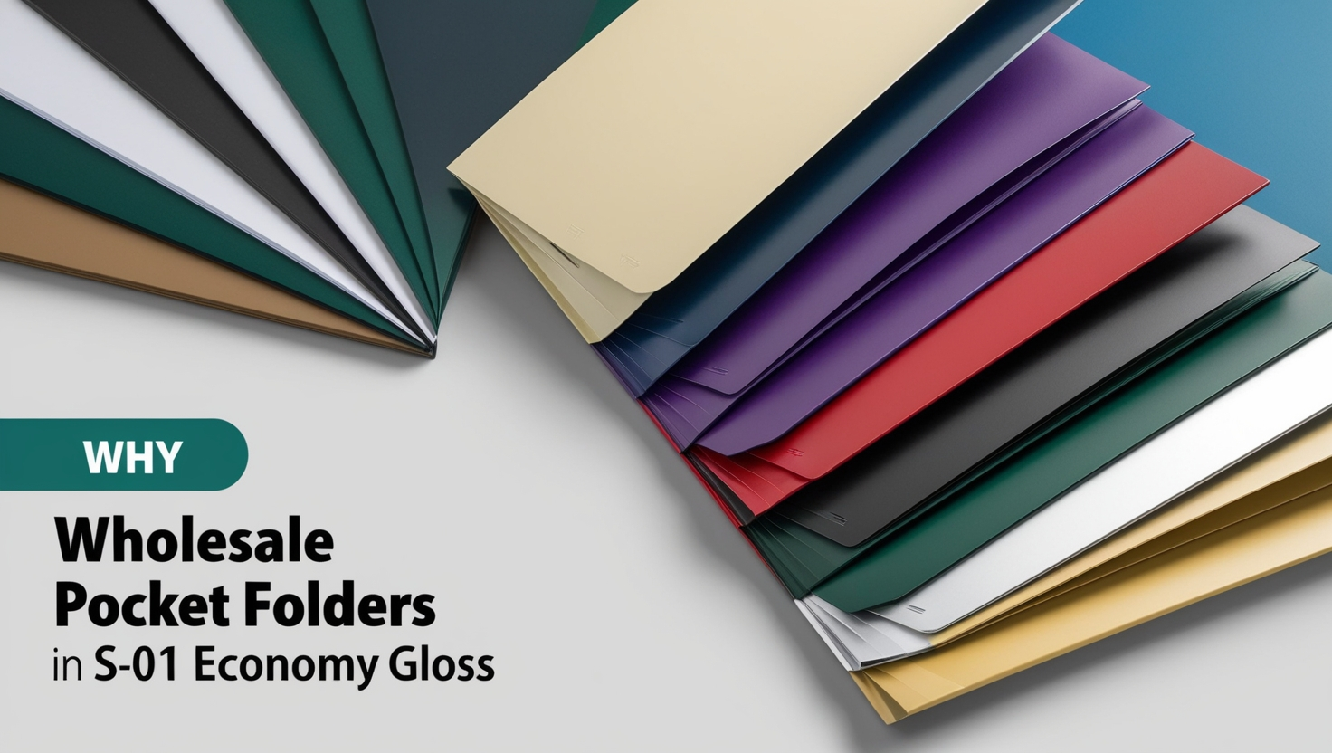 Wholesale Pocket Folders in the S-01E Economy Gloss
