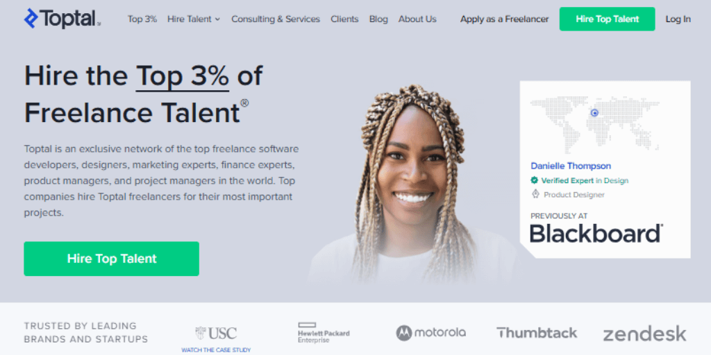 Toptal Best Site to Hire WordPress Freelancers