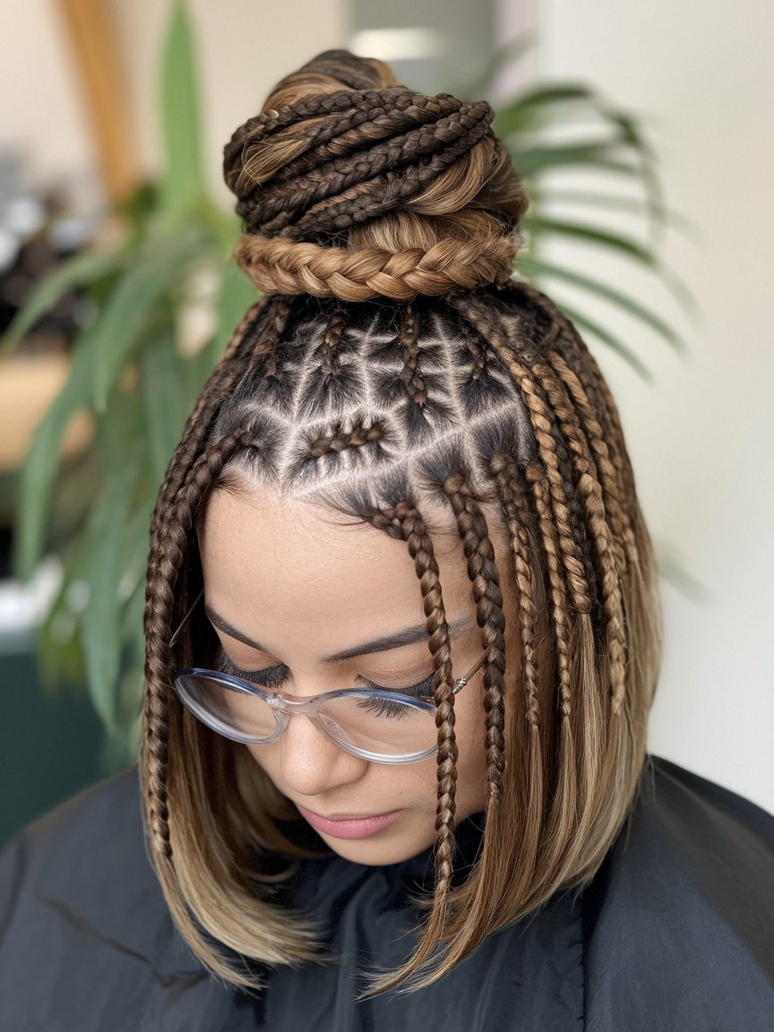 46. Short Braided Hairstyle