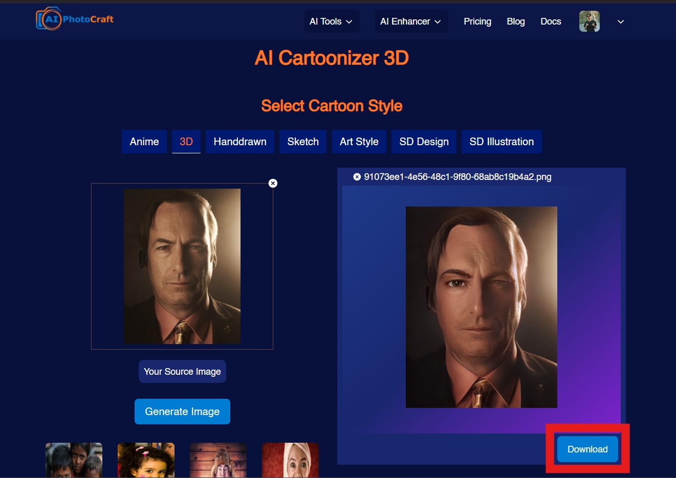 How to Convert Photos to 3D Cartoon Using AI 6