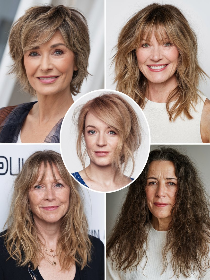 45. Short Haircuts vs. Long Haircuts for Women Over 60