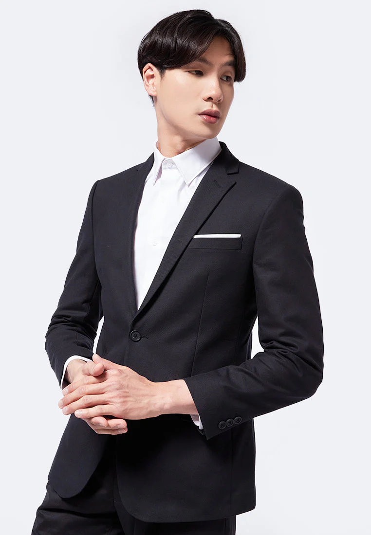 Blazer with Pocket Square Details