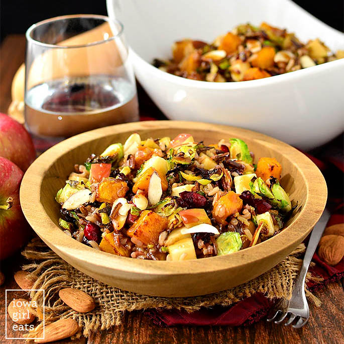 Wild Rice Harvest Bowls plus Fig Balsamic Vinaigrette