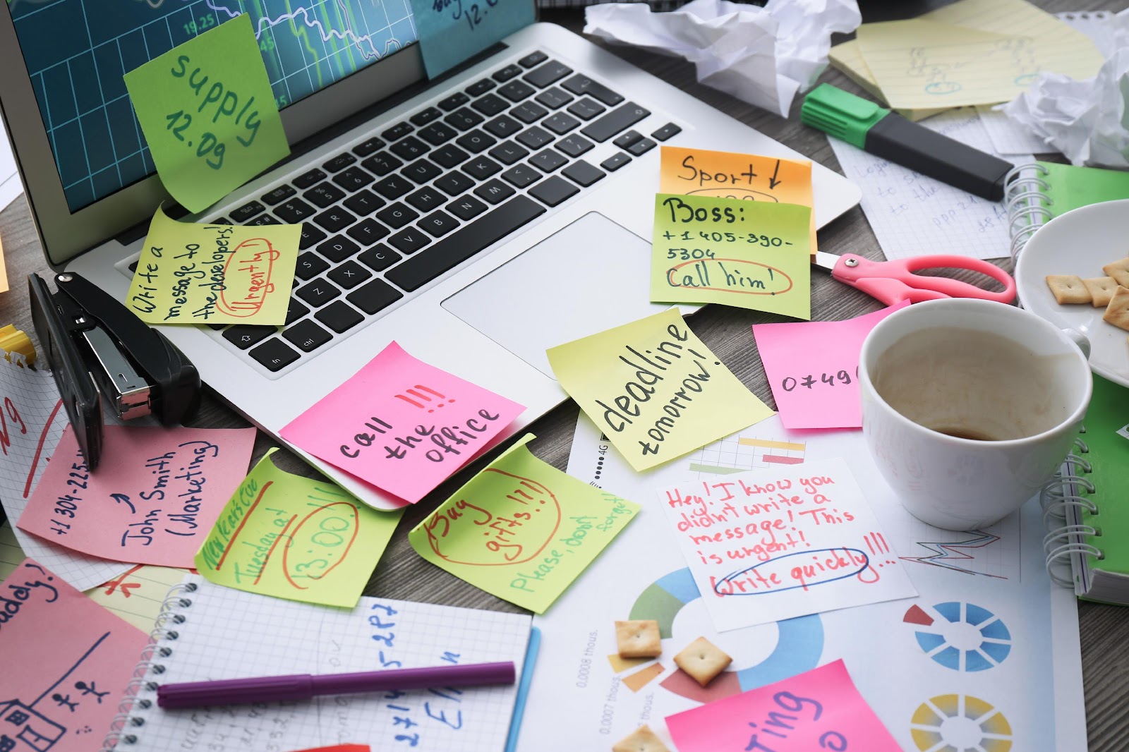 A computer with sticky notes on it

AI-generated content may be incorrect.