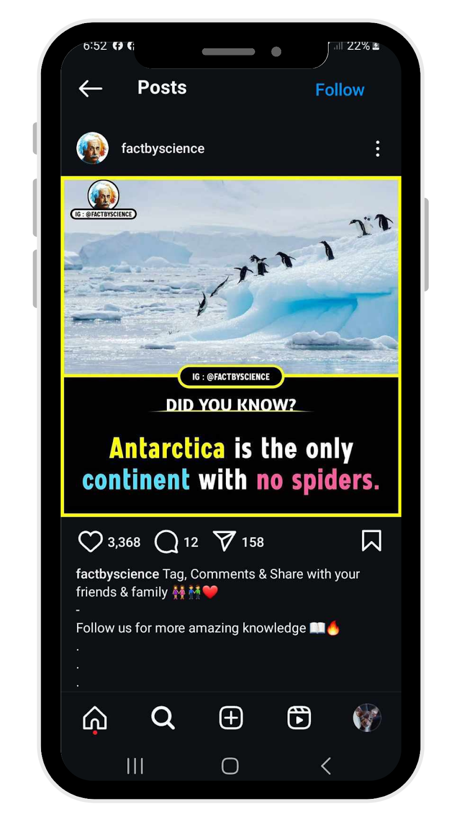 Instagram Post Ideas - Did You Know? Facts and Insights 
