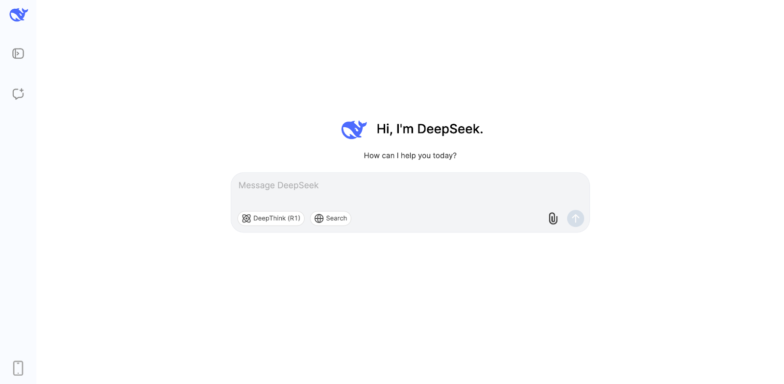 DeepSeek dashboard