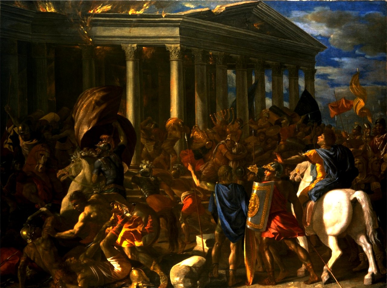 La Destruction du temple de Jérusalem - Nicolas Poussin - Israel Museum