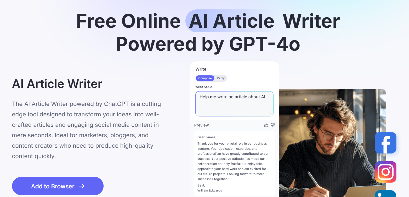 AI for creating MLA citations. The front page of the Arvin.AI article writer, designed to help students to use MLA format citation using AI.