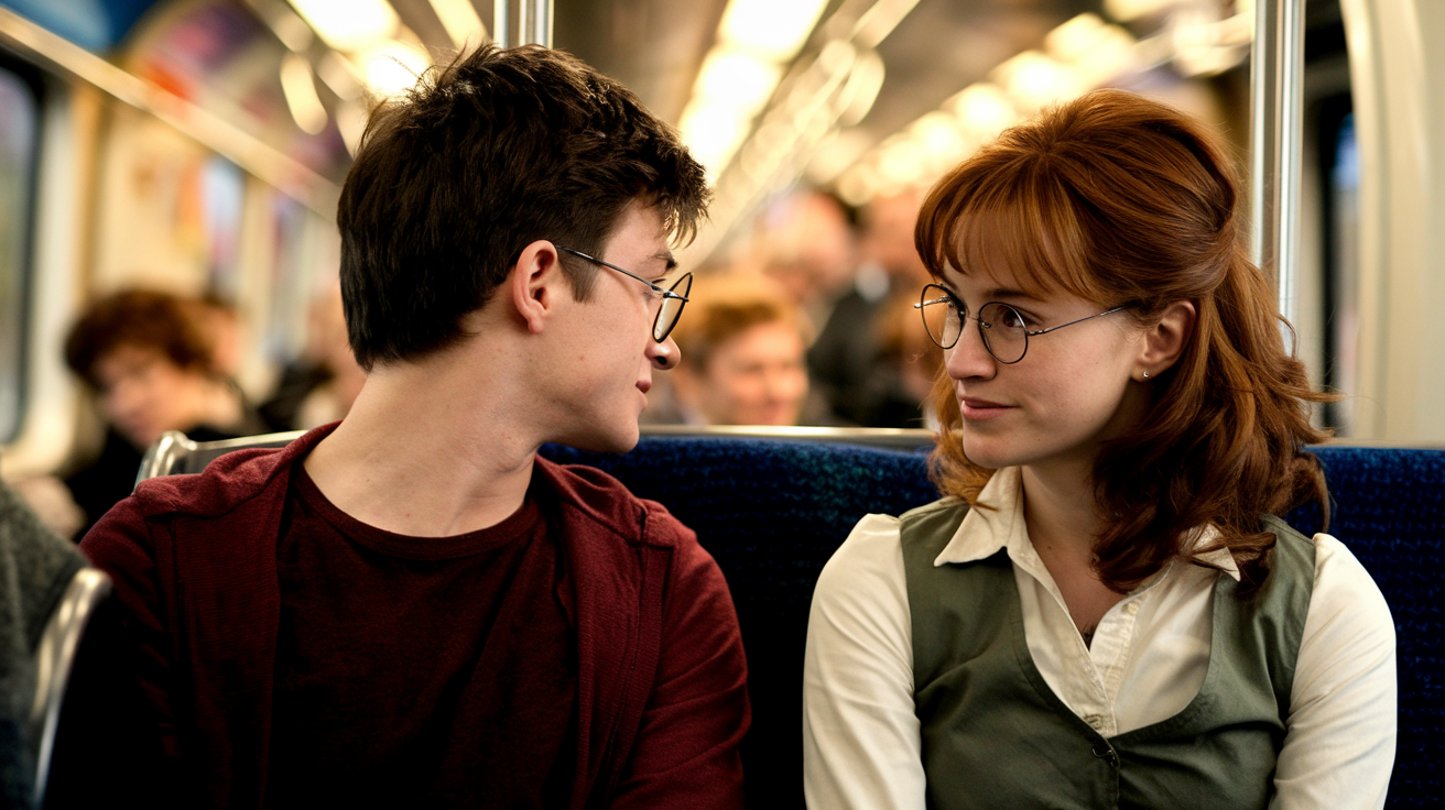 How Did Hermione Recognize Harry on the Train
