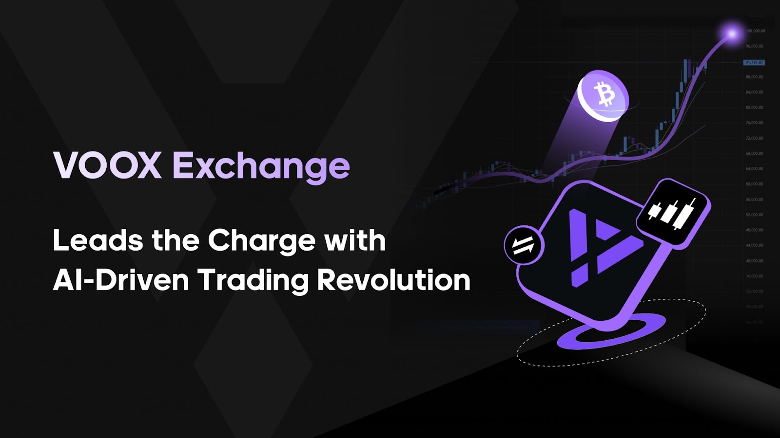 Bitcoin Marches to $100K: VOOX Exchange Leads the Charge with AI-Driven Trading Revolution