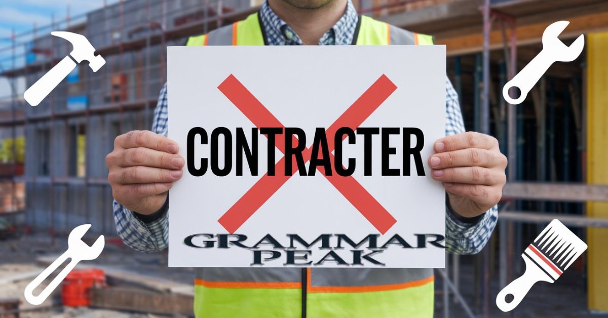 Why “Contracter” is not a Correct Spelling?