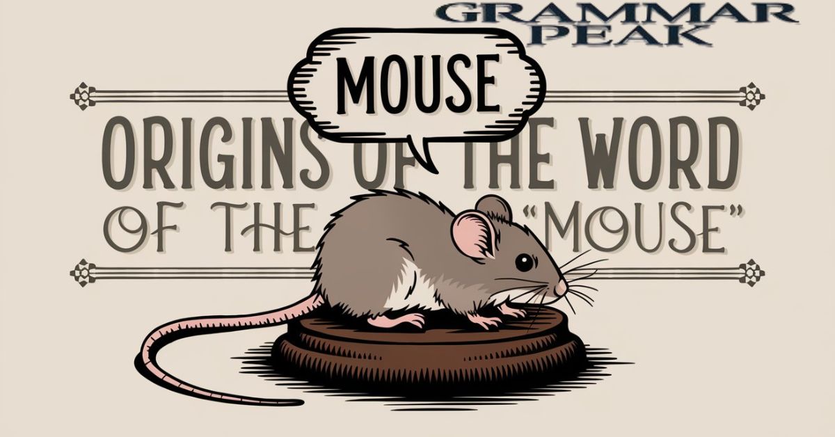 Origins of the Word “Mouse”