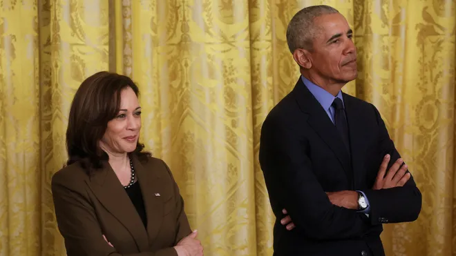 Kamala Harris and Obama