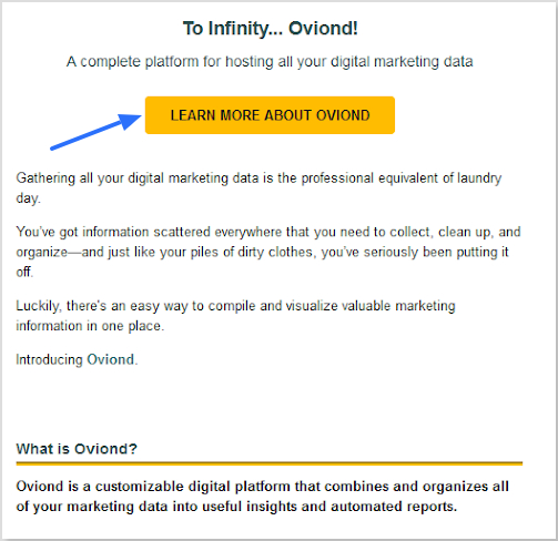 Example of affiliate link email marketing