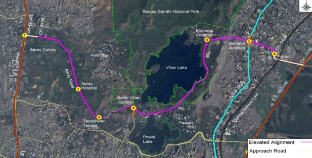 Goregaon-Mulund Link Road Route Map 